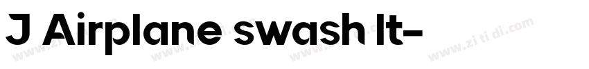 J Airplane swash It字体转换